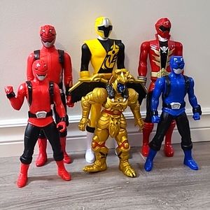 6 Rare Power Rangers Action Figures